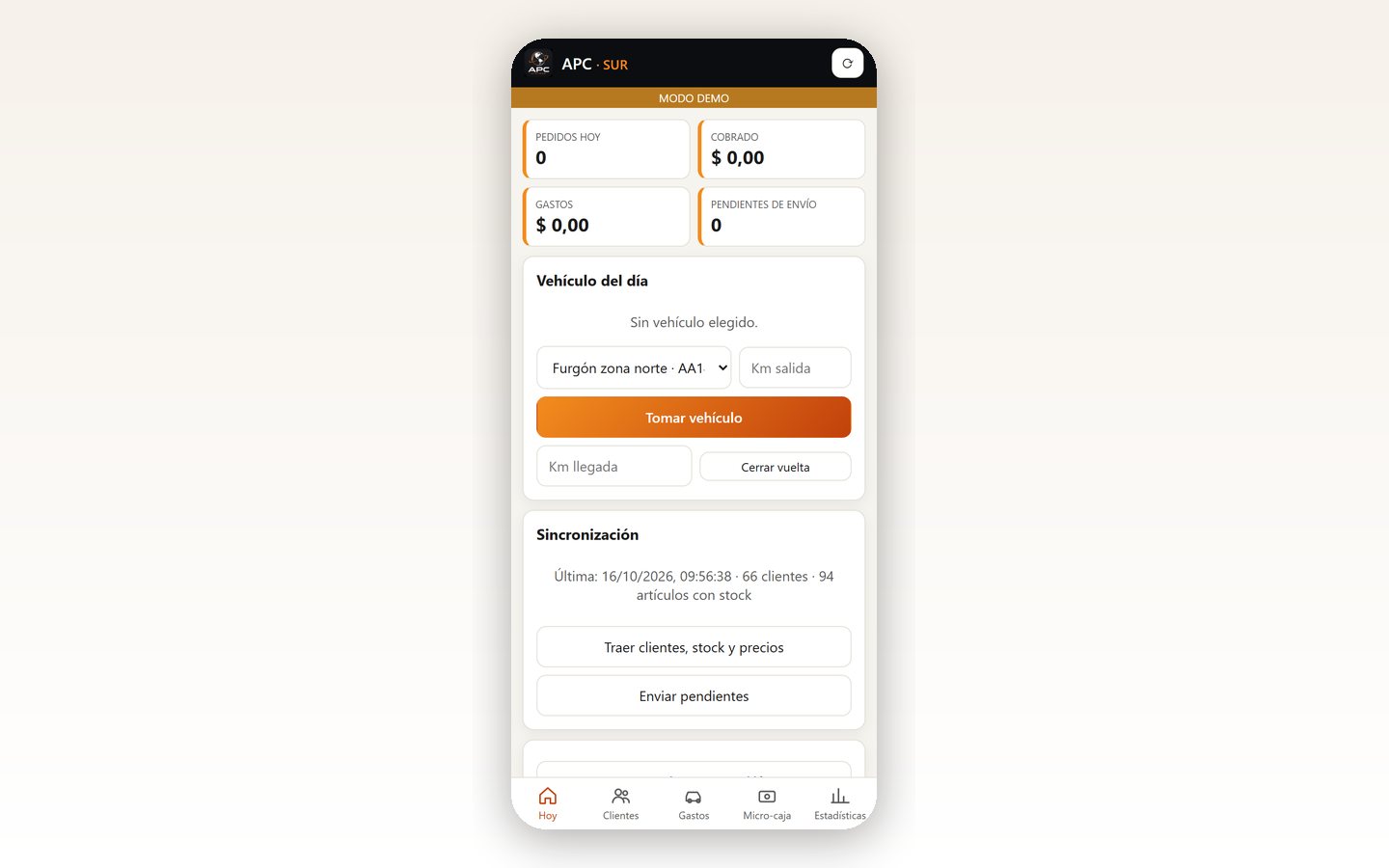 App APC en el celular